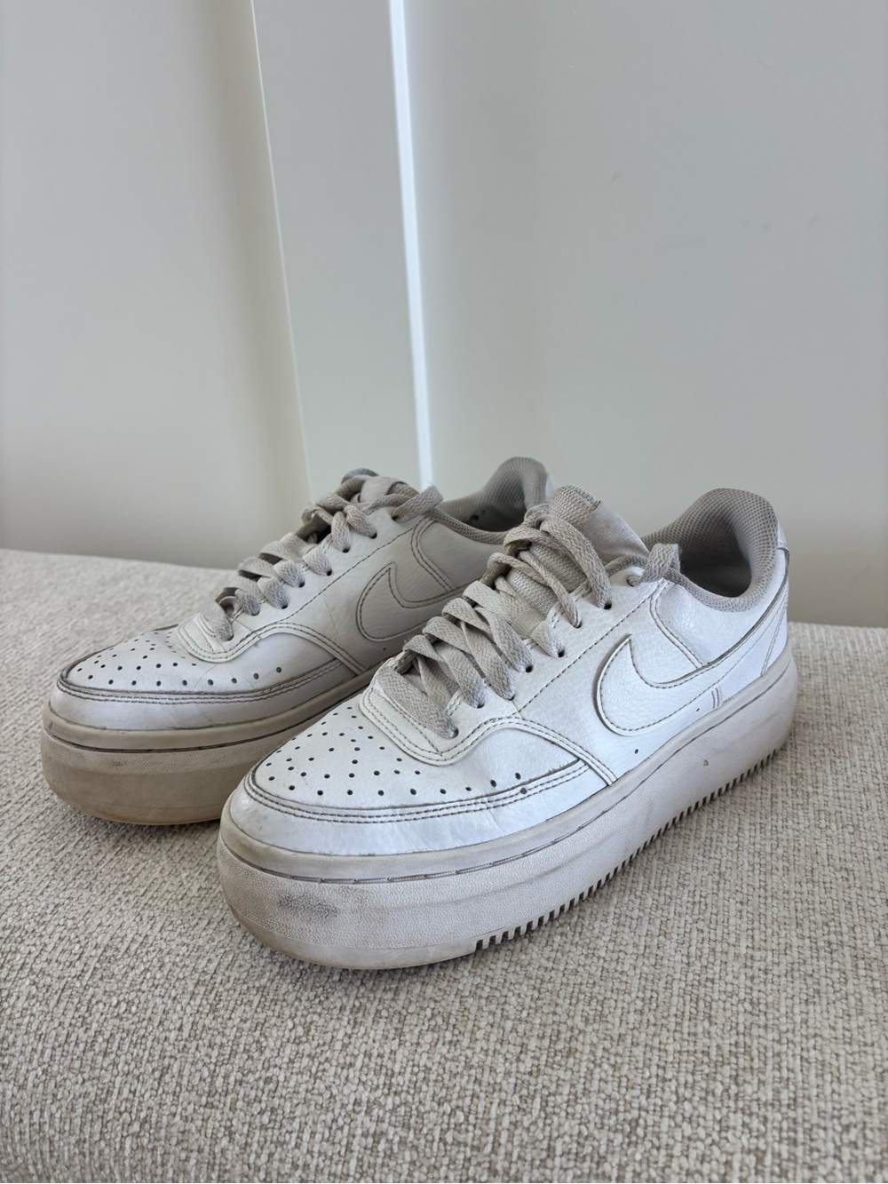 Nike Women’s White Court Vision Alta Sneakers